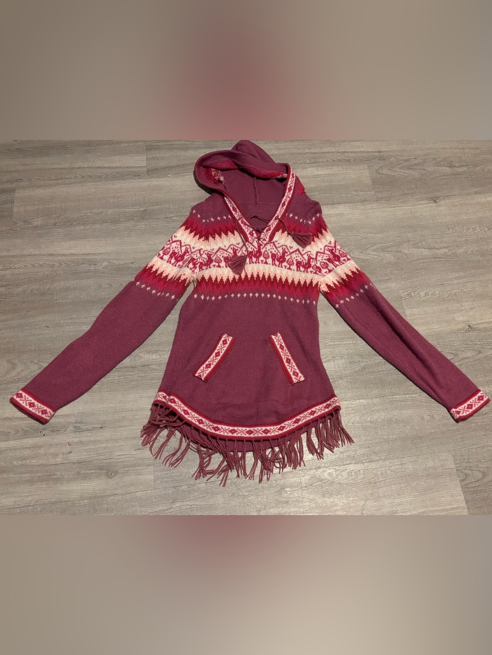 Alpaca Sweater  Sz S/m Alpaca Wool Blend Latin Nordic Isle Winter Cozy Latin